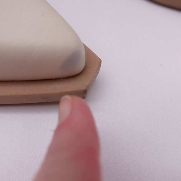 Dolce Vita Women's Ramone Leather Western Ankle Boots Cream Size 8 Pointed Toe - Picture 9 of 11